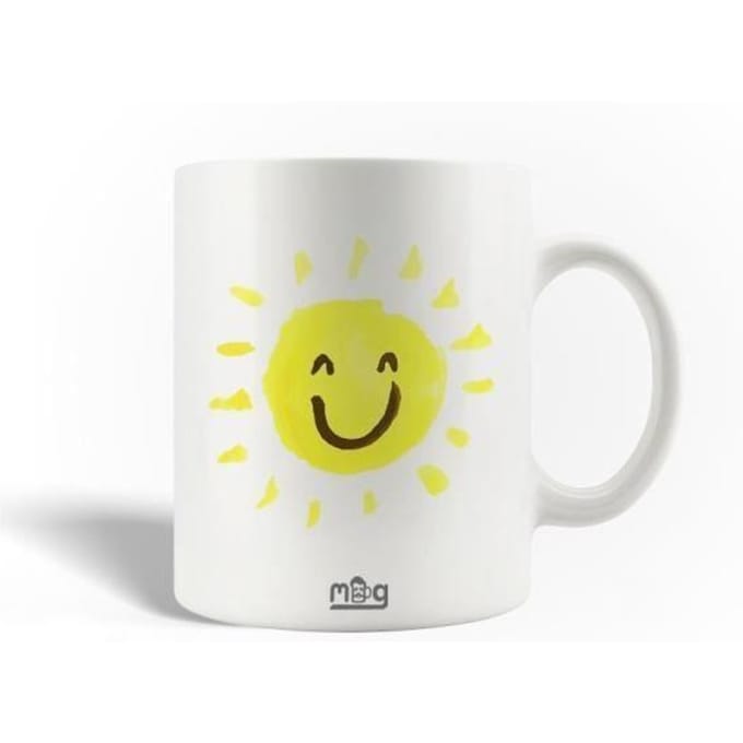 Keramische Mok - De zon is elke dag nieuw - 30cl - Wit - Vaatwasmachinebestendig - Rond