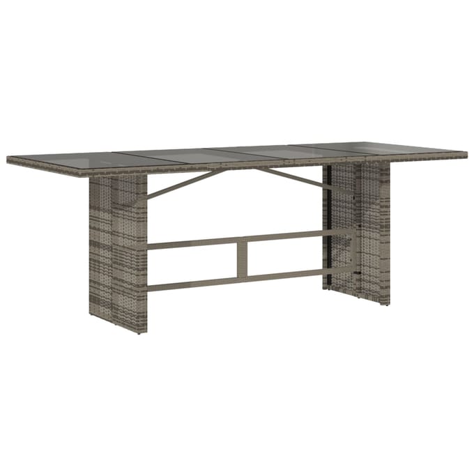 vidaXL - 9-delige - Tuinset - met - kussens - poly - rattan - grijs