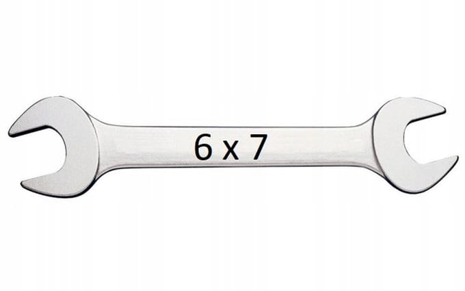 POWERBUILT Dubbele Ringsleutel 6x7mm Cr-V - 120mm