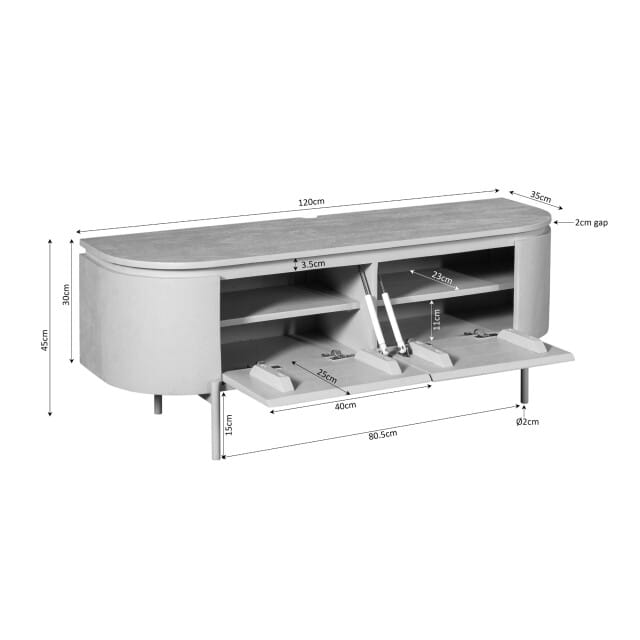 Starfurn tv meubel excellent - 35x120x30 cm