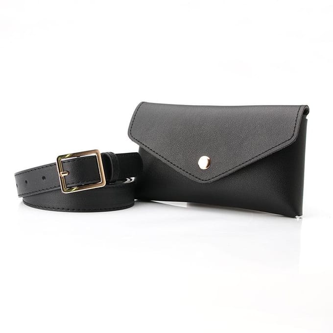 Dames zwarte heuptas Casual Tas zwart