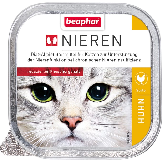 12x100g Beaphar Nierdieet Kippenborst Kattenvoer