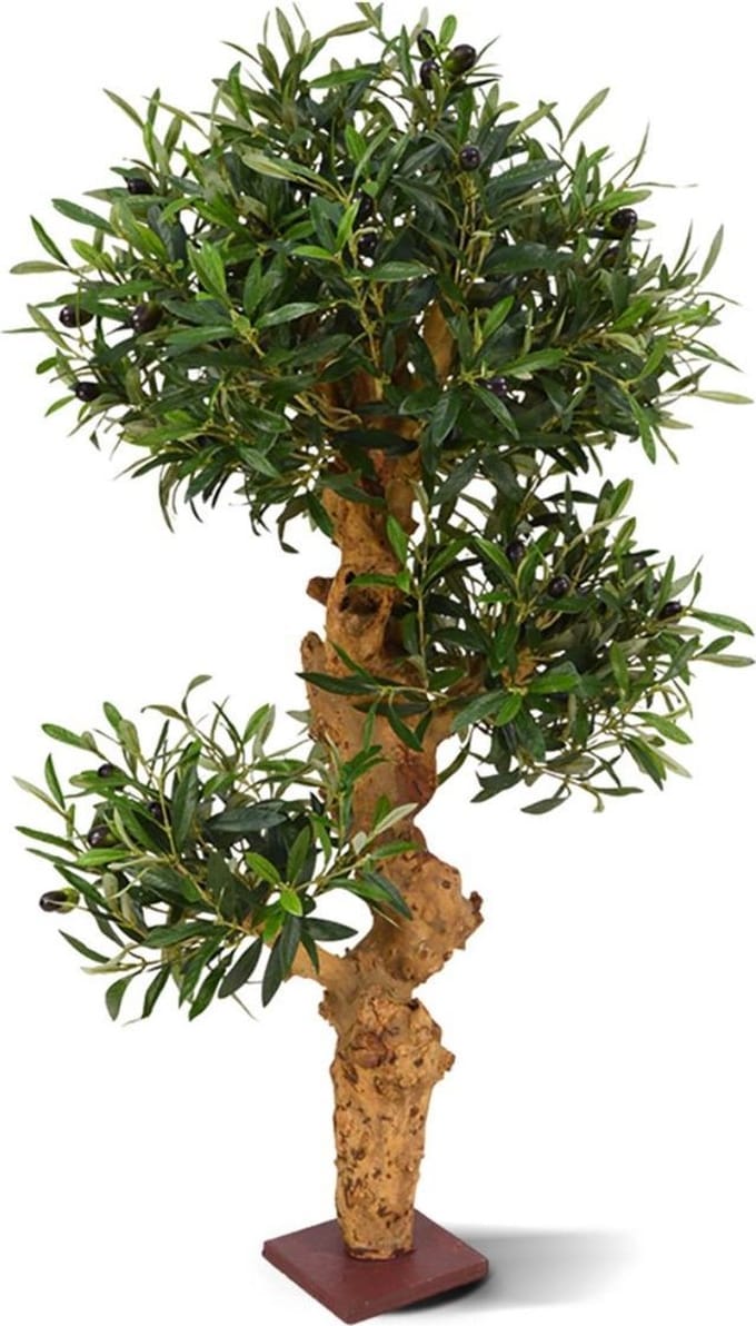 Olijf Bonsai kunstboom op voet 90cm