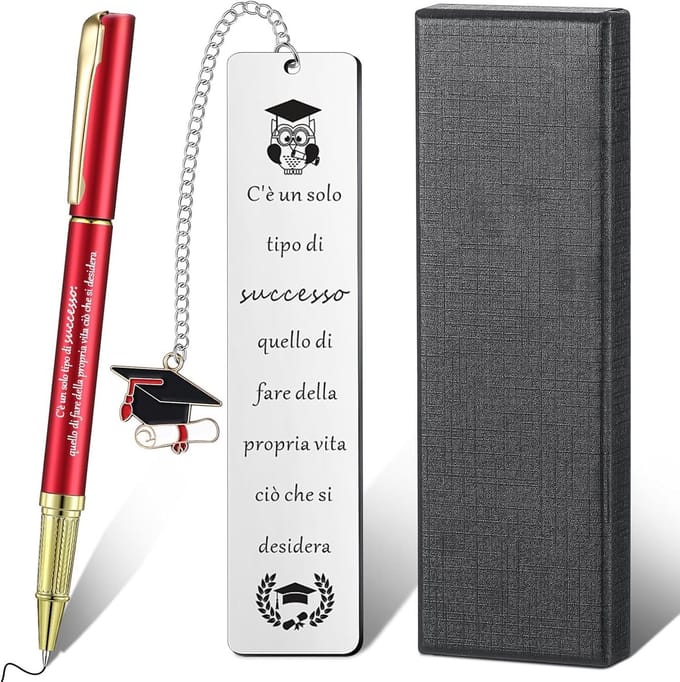 Cadeauset Afstuderen - Herinneringsset - Boeken Lezen - Inspirerende Teksten - 19.99 x 11 cm - Zwart