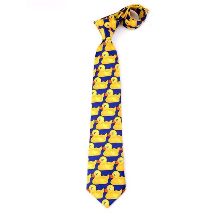 Gele Grappige Rubberen Eend Stropdas Herenmode Casual Fancy Eendje Professionele Stropdas Mode Bruiloft Schattige Eendje Stropdas Voor Man 8cm yellow