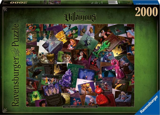 Ravensburger puzzel Villainous: All Villains The Worst Comes Prepared - Legpuzzel - 2000 stukjes
