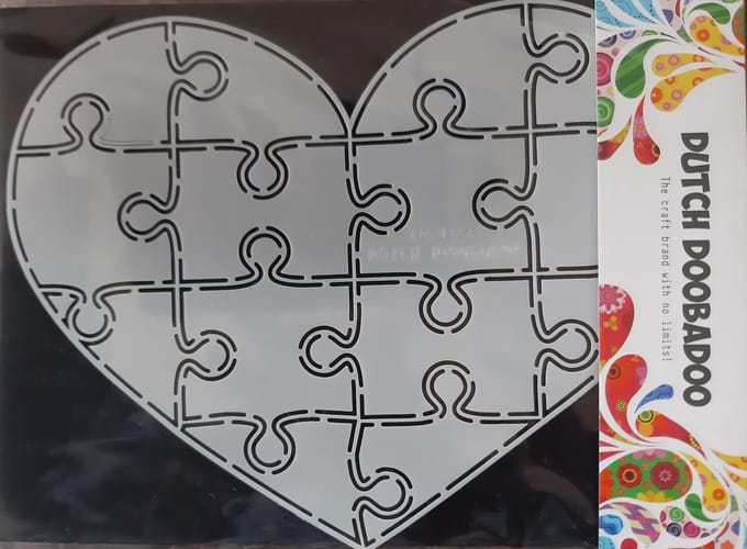 Dutch Doobadoo Card Art A5 Puzzel hart 470.713.847 (02-21)