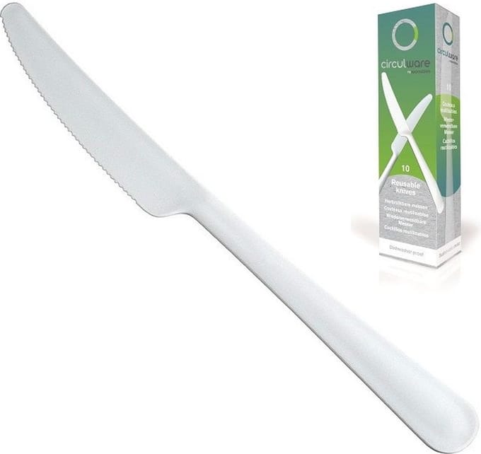 Mes Herbruikbaar Gaia 197mm Off-white PPMF - 200st (20 dzn x 10st).