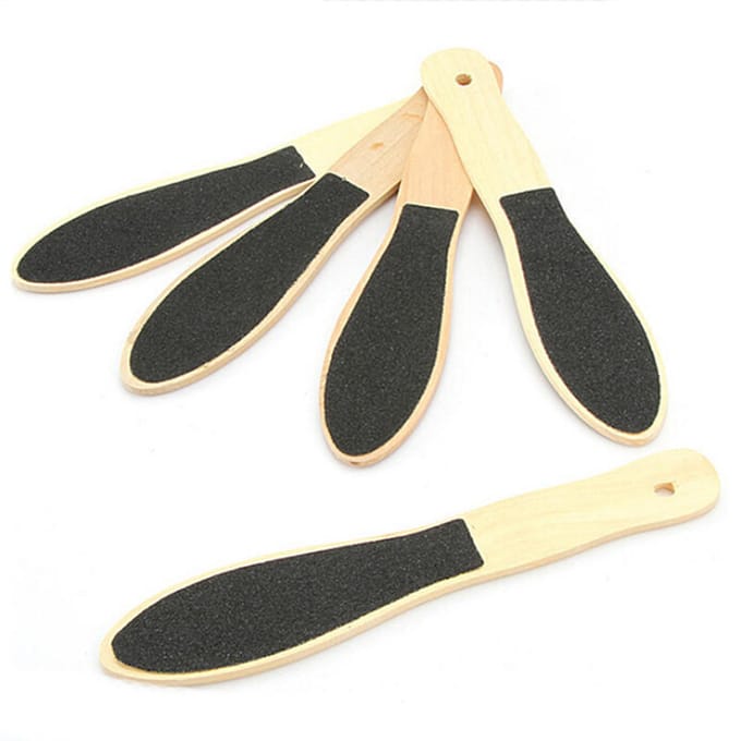 1 stks Economische Dubbelzijdig Voetrasp File Eelt Dode Huid Remover Pedicure Scrubber Tool beige