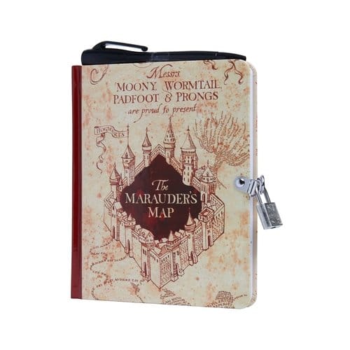 Harry Potter: Marauder's Map Lock And Key Diary - Lock And Key - Insight Editions