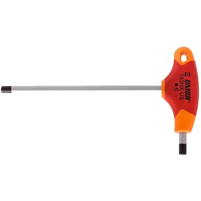 Hexagonale T-sleutel 5 Unior 193HX-US