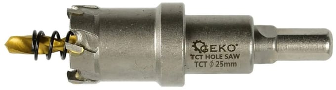 GEKO Carbide gatenzaag - 25 mm - titanium boor - hoge precisie - lange levensduur