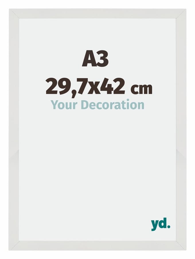 Your Decoration - Fotolijst A3 29,7x42 cm - MDF - Wit Mat - Mura