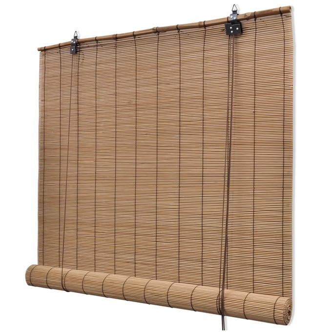 vidaXL - Rolgordijn - 150x160 - cm - bamboe - bruin