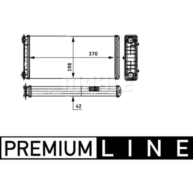 Warmtewisselaar, interieur verwarming MAHLE AH 117 000P