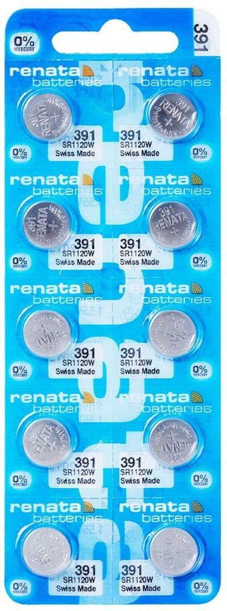 RENATA -  Horlogebatterijen - Watch 391 - 10 stuks