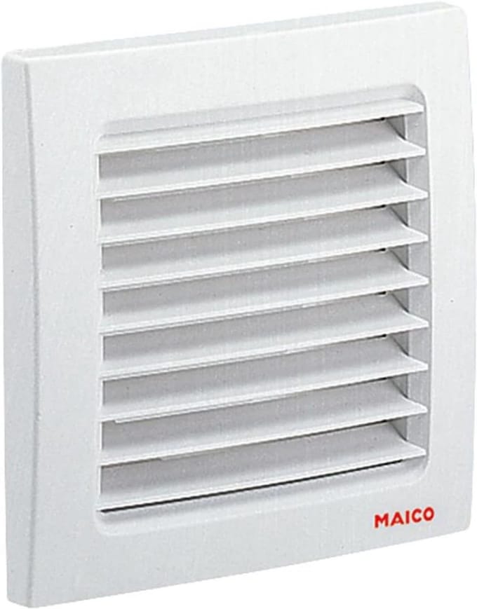 Buitengrille Ventilatieopening 125 mm Kunststof