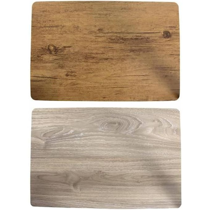 BESCHERMMAT VOOR TAFEL IMITATIEHOUT RECHTHOEKIG 32x45cm