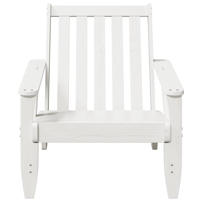 vidaXL - Tuinstoel - Adirondack - 75x77x77 - cm - massief - grenenhout - wit