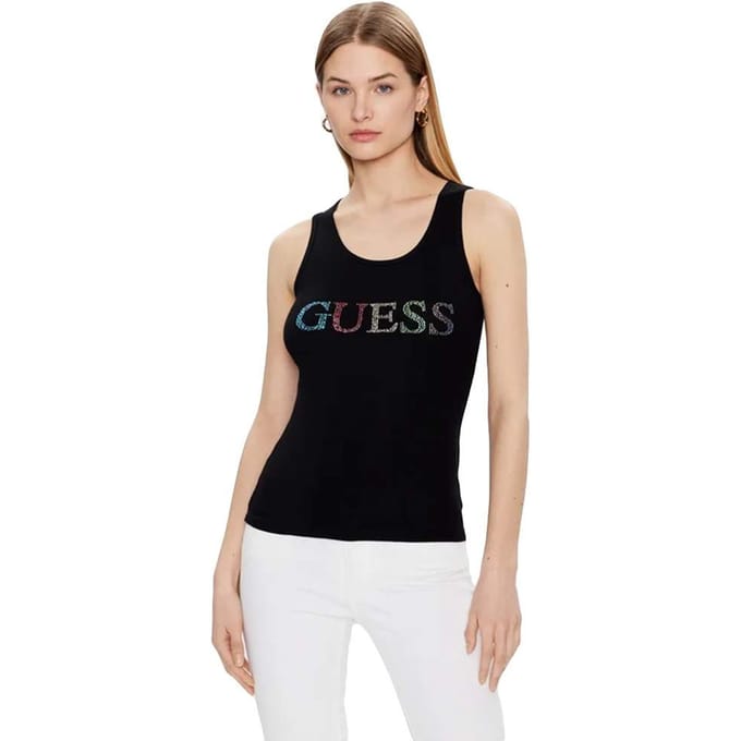 Guess Woman Tanktop Logo meerkleurig