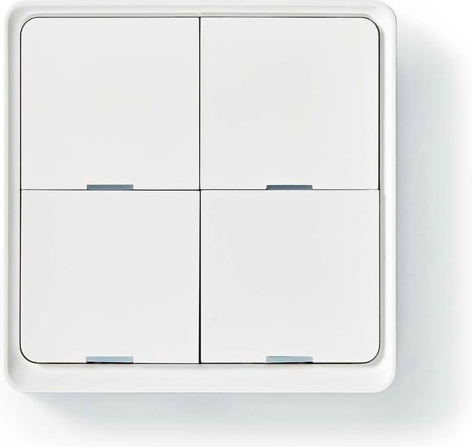 Nedis SmartLife Wandschakelaar - Zigbee 3.0 - Muurmontage - Android / IOS - Kunststof - Wit
