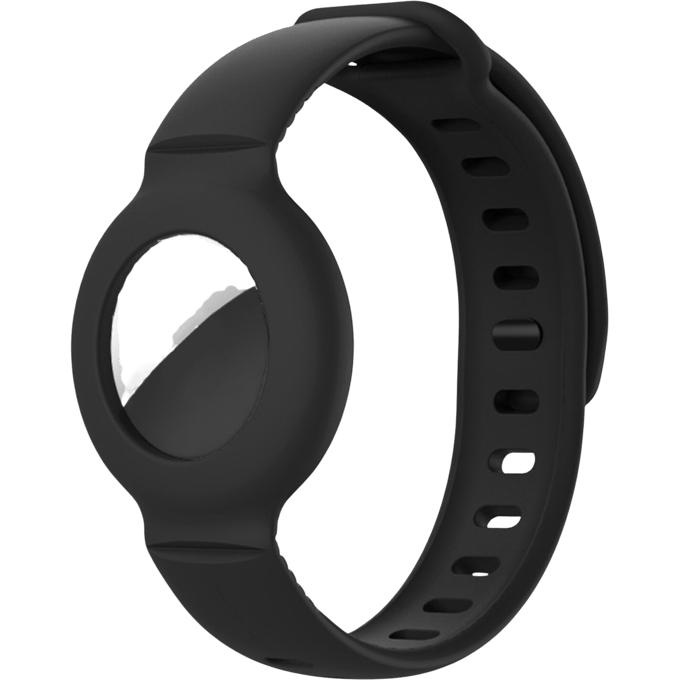 Mocaa AirTag Siliconen Armband Zwart
