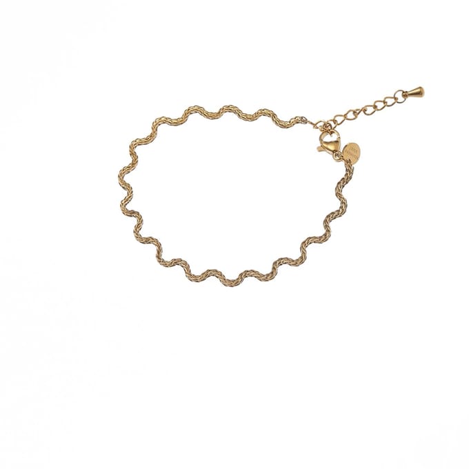 Go Dutch Label Armband (Sieraad) Waves Goudkleurig
