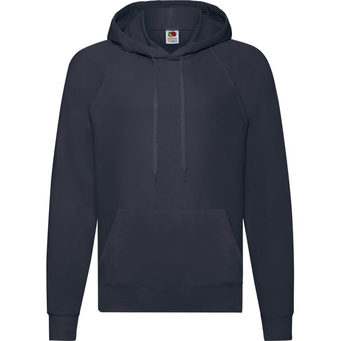 Fruit of the Loom Heren Lichtgewicht Pullover Hoodie (Deep Navy)