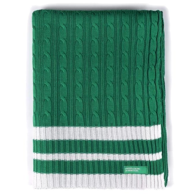 Couverture - BENETTON - CASA BENETTON - 100% Acrylique - 200 g/m² - Vert 140x190 cm vert