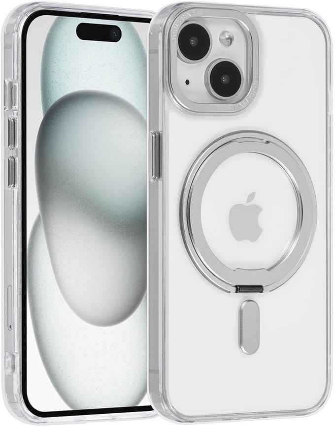 UNIQ Accessory Back Cover - Transparant voor Apple iPhone 15 - MagSafe met ringstand