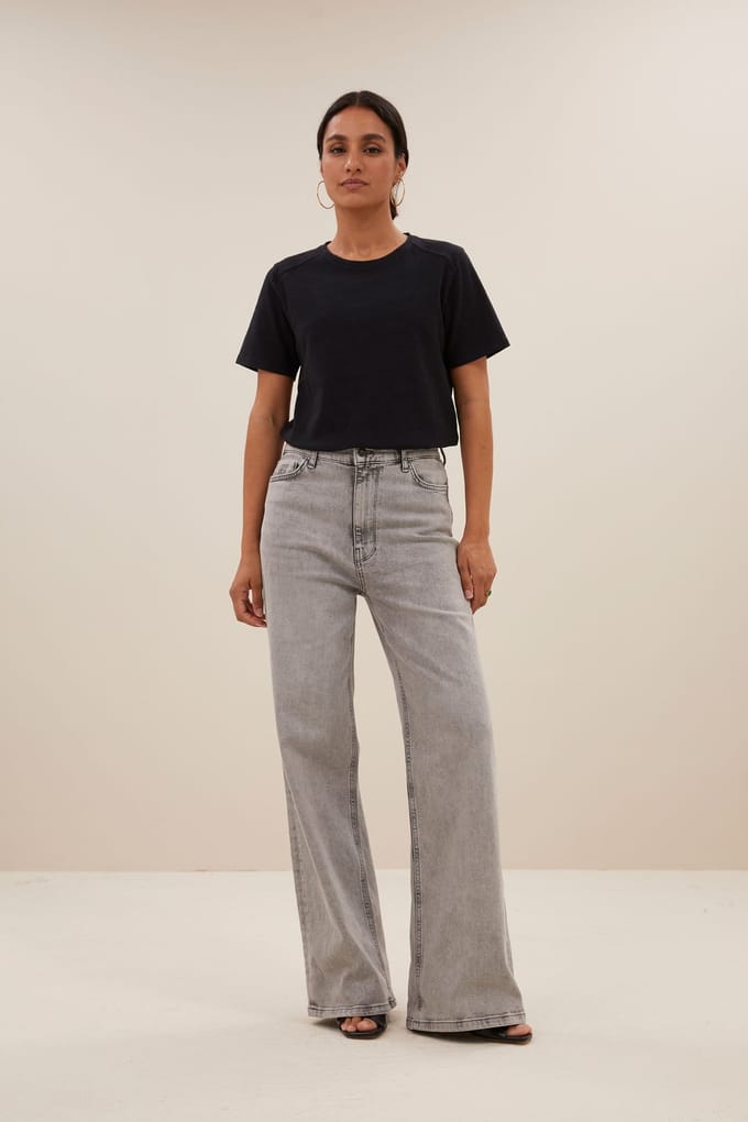 By-Bar Holy Logo Top Jet Black Größe: S | Hemden Outlet | Damen | Schwarz