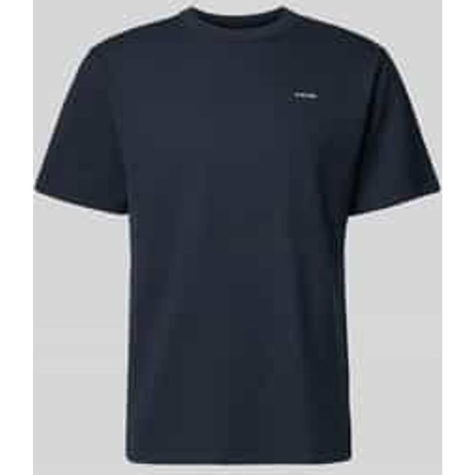 Regular fit T-shirt met structuurpatroon