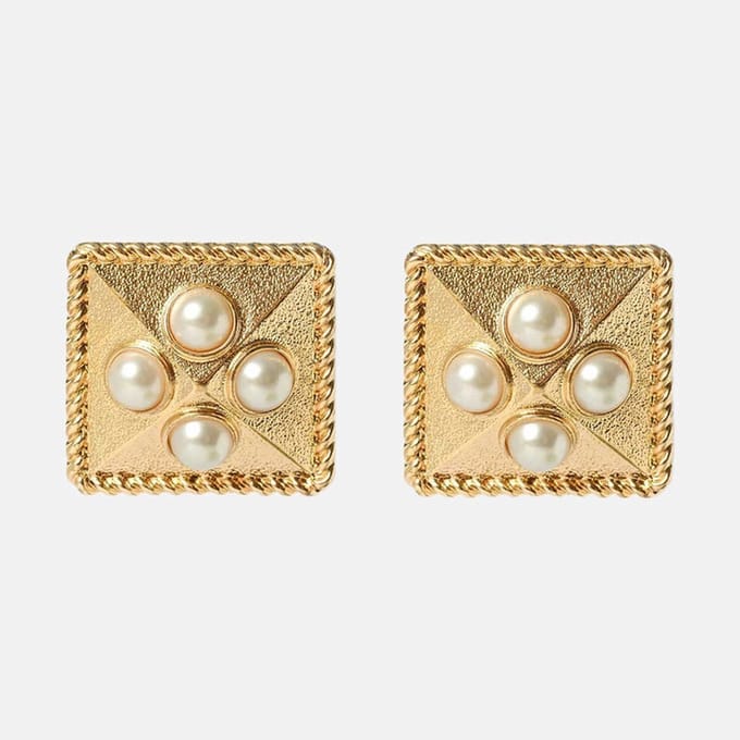 Margot Bardot - Aretha Gold. - Oorbellen dames - Goud - Statement