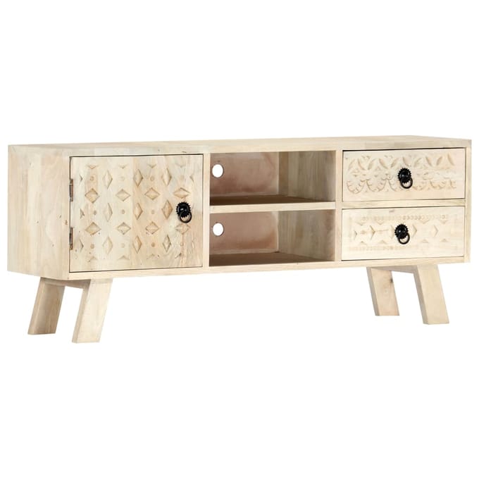 vidaXL - Tv-meubel - 110x30x44 - cm - massief - mangohout