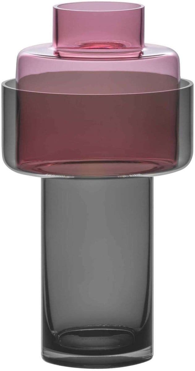 Remember - Vaas Aura Purple Tweedelig 31 cm - Glas - Multicolor