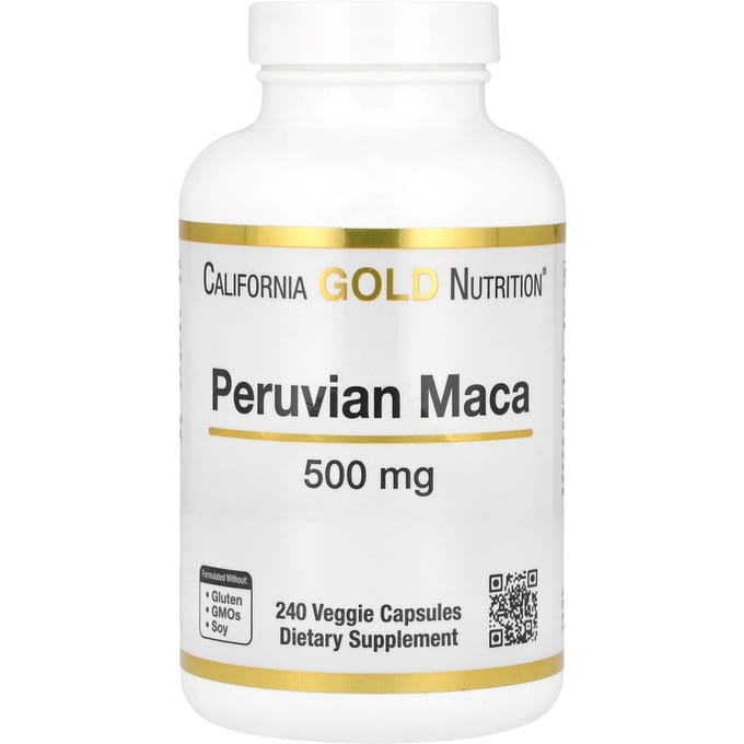 California Gold Nutrition, Peruaanse Maca, 500 mg, 240 Veggie Capsules