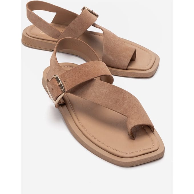 Curry Leren Slingback Sandaal (Dames)