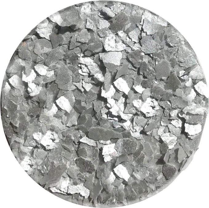 Crystal Candy Silver Moon Eetbare Cake Vlokken 7g