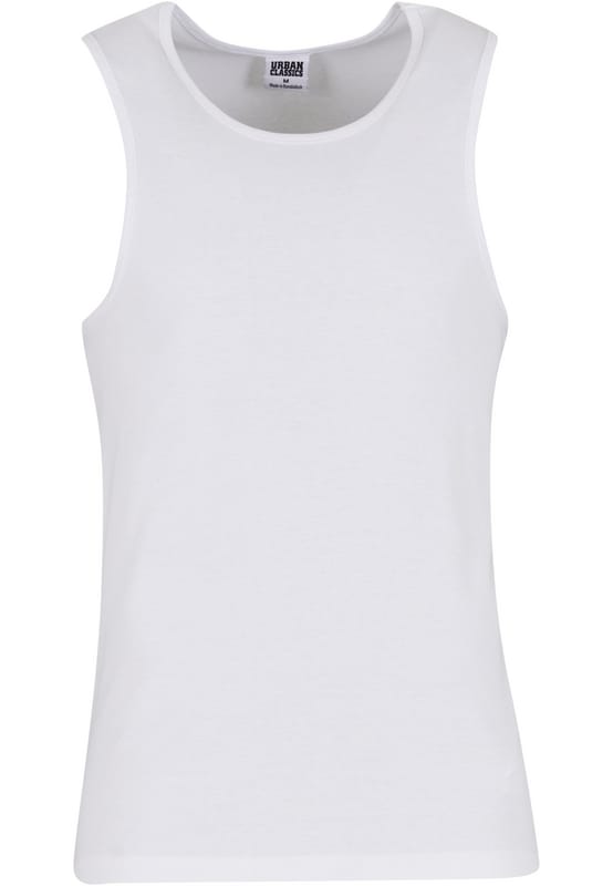 Urban Classics Geribde hemden (Set van 2) Heren Tanktop - wit - M