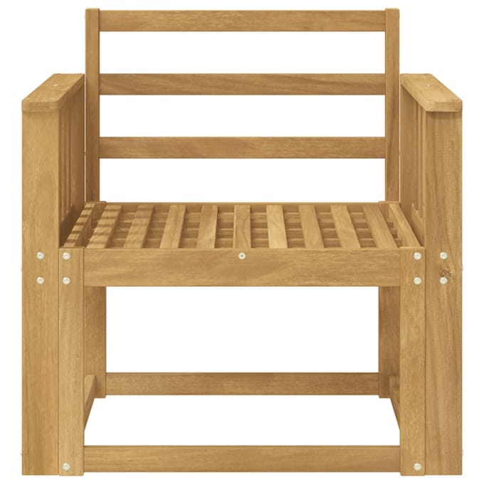 vidaXL - Buiten - bank - set - Massief - Acacia - Hout - Wit