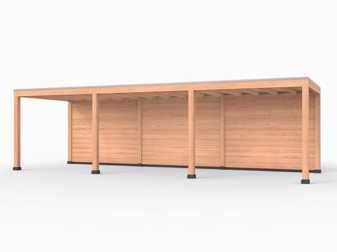 Douglas overkapping, 900 x 300, met achterwand, Westwood Elegant Plus
