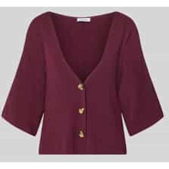 relaxed fit cardigan van viscosemix in brei-look