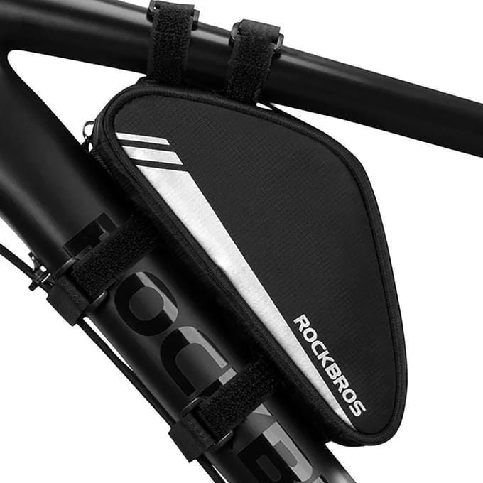 Rockbros B55-BK - Fietstas - Driehoekig - Reflecterende elementen - 0,7L