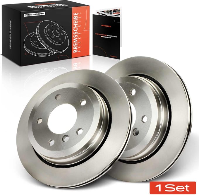 Frankberg 2x Remschijven Achteras voor BMW 3er Touring E46 25L