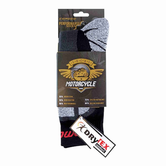 1 Pack Heren Dikke Motorfiets Vochtregulerende Dri-Tech Sokken