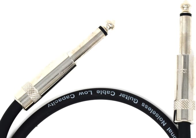 Tasker 6,3 mono jack naar 6,3 mono jack 0,6 meter audio kabel
