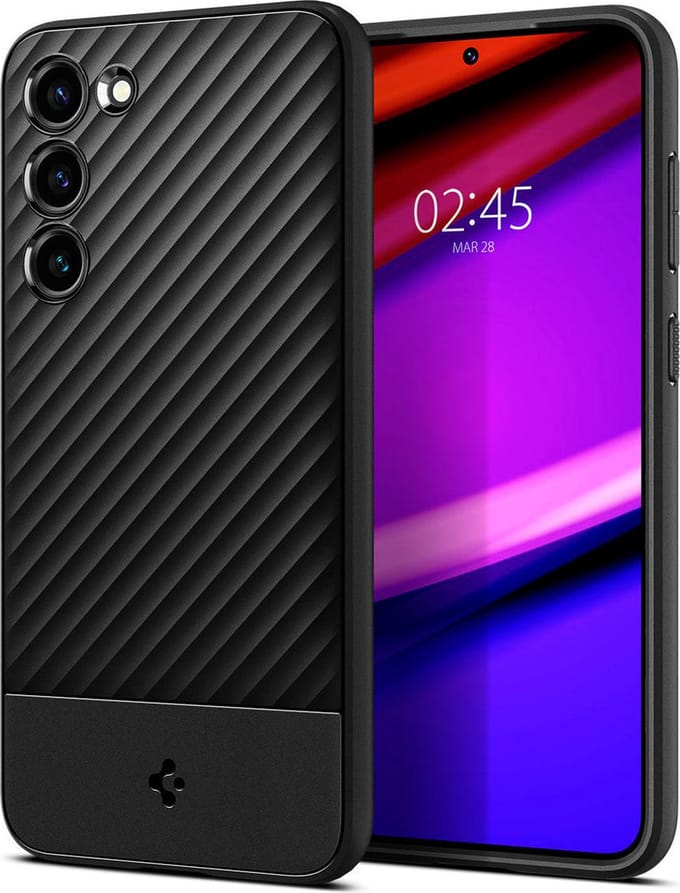Geschikt voor Spigen Samsung Galaxy S23 Plus Core Armor Back Cover Hoesje - Zwart