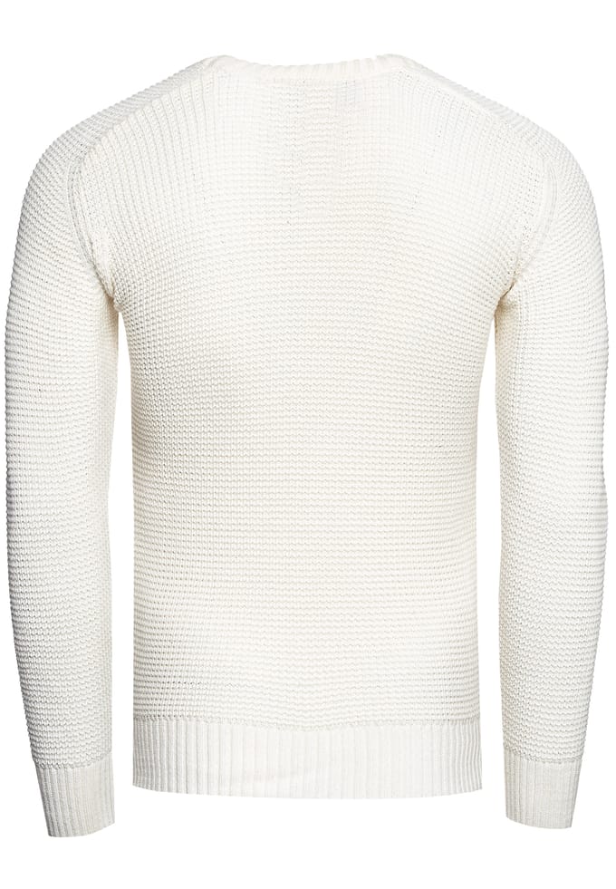 Chunky Slim Fit Trui met Ronde Hals
