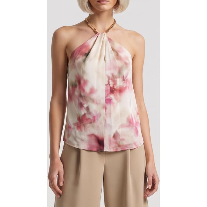 GUESS Bianca Sl Top Chain Blossom Charm Taglia: 46 | Magliette intime Outlet | Donna