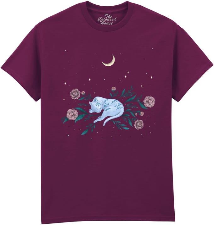 Katten Cat Dreaming The Coloured House T-shirt M